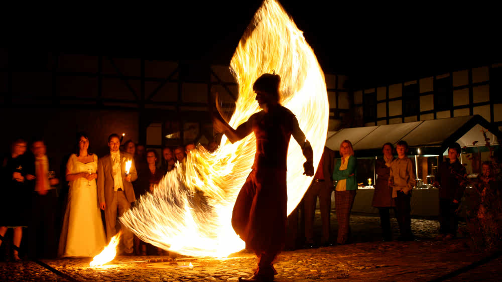 Feuergaukler Leipzig Feuershow