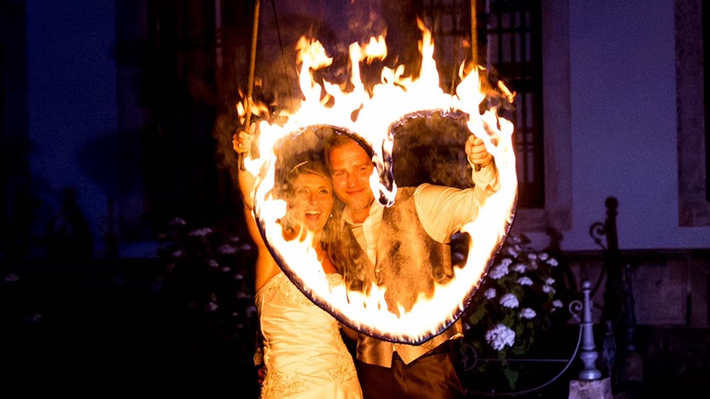Feuerkuenstler Dresden Hochzeit