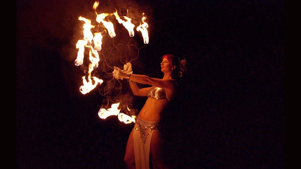 Anmutige Feuershow Chemnitz fr Firmenfest Hochzeit Event