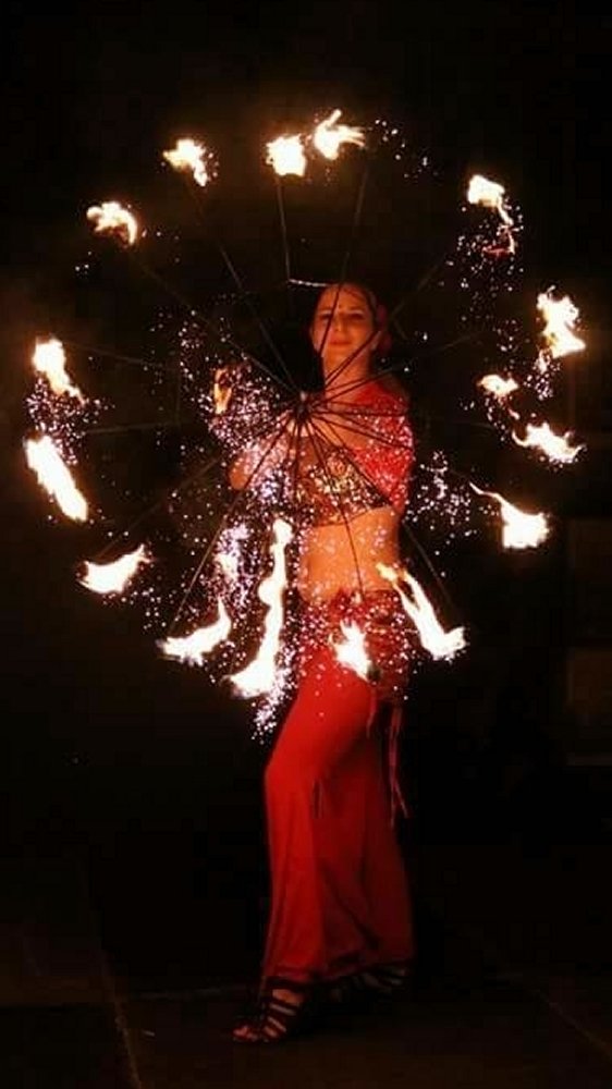 Anmutige Feuershow Chemnitz fr Firmenfest Hochzeit Event