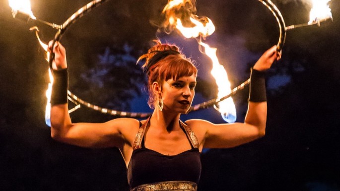 Hochzeits-Feuershow Rostock fr heiesten Tag im Leben