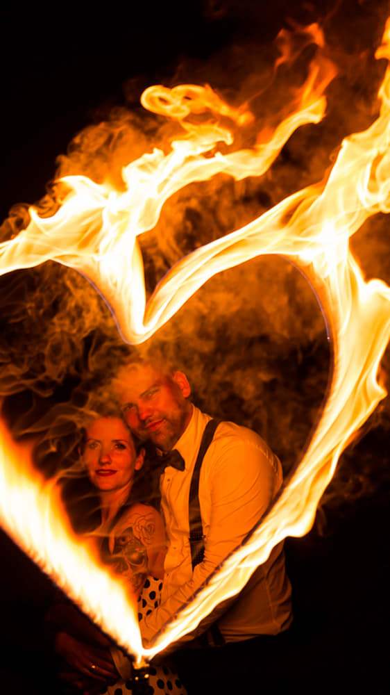 Hochzeits-Feuershow Rostock für heißesten Tag im Leben