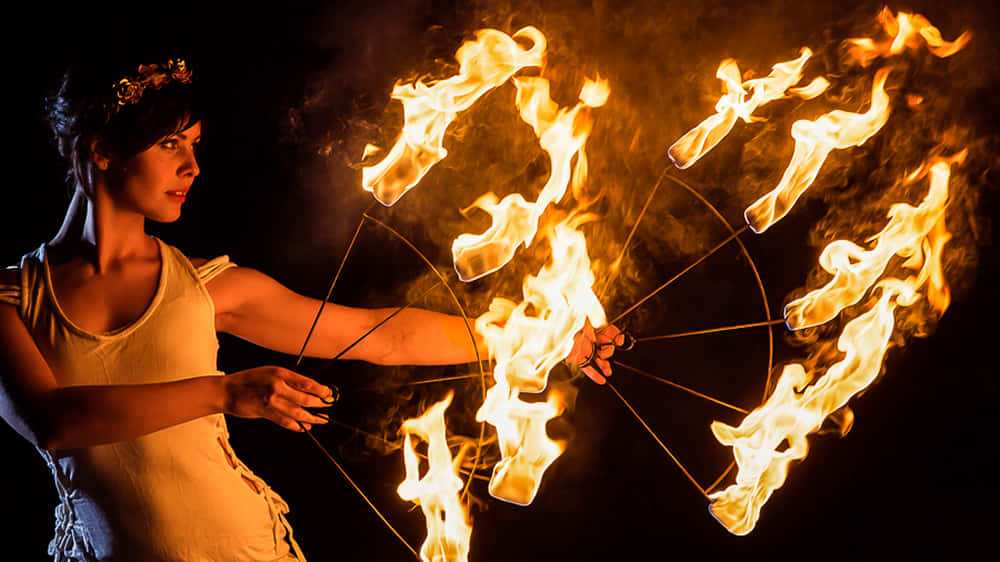 Hochzeits-Feuershow Rostock fr heiesten Tag im Leben